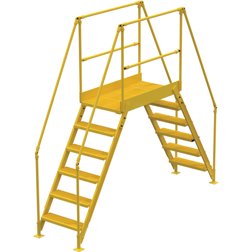 Crossover Ladder, 116" Overall Span, 60" H x 48" D, 24" Step Width Auto Electric Service Ltd.