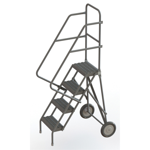 Rolling Ladder, 4 Steps, Serrated, 40" High Auto Electric Service Ltd.