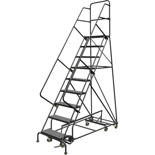 &eacute;chelles roulantes multidirectionnelles, 9 marches, Largeur de la marche 24", Hauteur de la plateforme 90", Acier Auto Electric Service Ltd.