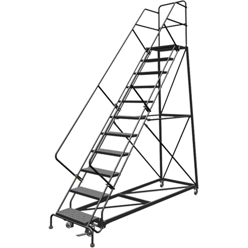 &eacute;chelles en angle de s&eacute;curit&eacute;, 11 marches, Perfor&eacute;, Inclinaison 50°, Hauteur 110" Auto Electric Service Ltd.