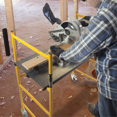 Jobsite Series 4' Basic Mini Scaffold Kit, Steel Frame, 41" D x 45-3/4" H Auto Electric Service Ltd.