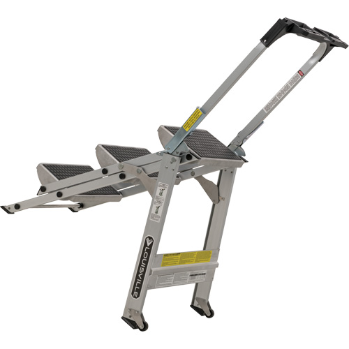 Tilt & Roll Step Stool Ladder, 3 Steps, 34" x 22" x 50.75" High Auto Electric Service Ltd.