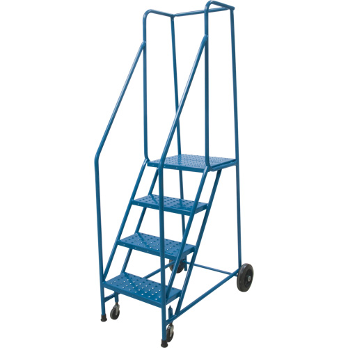 Rolling Step Ladder, 4 Steps, 18" Step Width, 37" Platform Height, Steel Auto Electric Service Ltd.