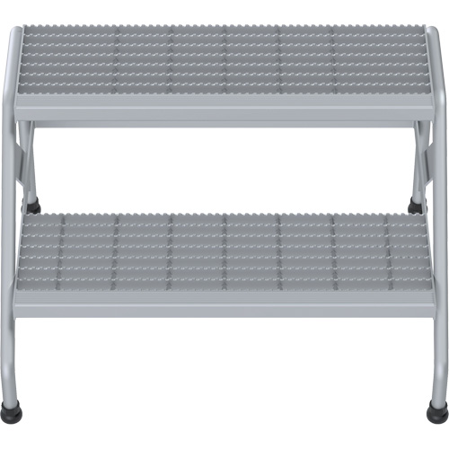 Aluminum Step Stand, 2 Step(s), 32-13/16" W x 24-9/16" L x 20" H, 500 lbs. Capacity Auto Electric Service Ltd.