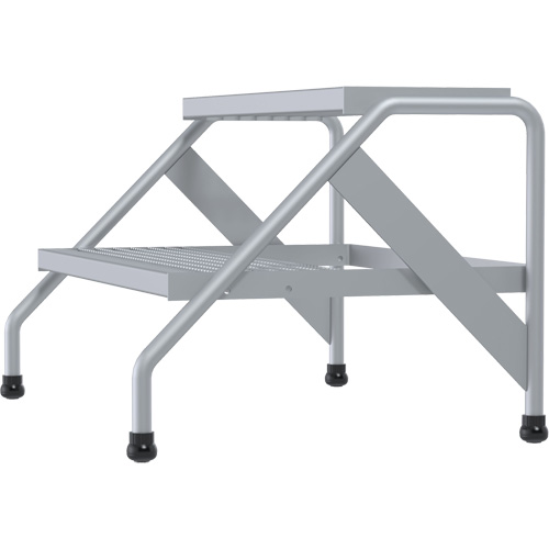 Aluminum Step Stand, 2 Step(s), 32-13/16" W x 24-9/16" L x 20" H, 500 lbs. Capacity Auto Electric Service Ltd.