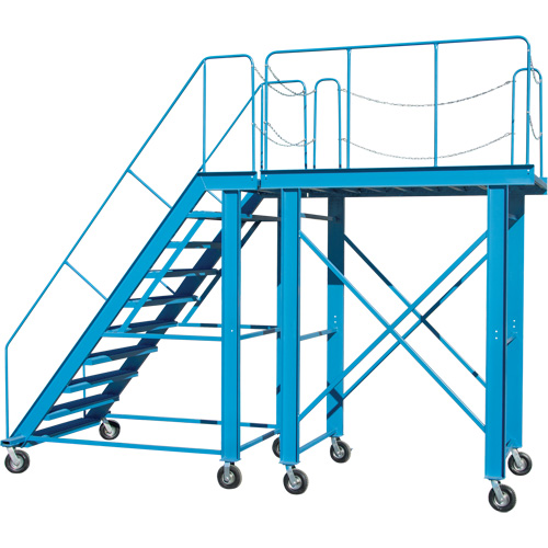 Snow Ladder, Steel, 10 Steps, 99" H, 85-1/2" D, 48" Step, Serrated Auto Electric Service Ltd.