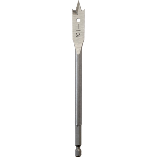 Flat Boring Bit, 1/2" Diameter, 1/4" Hex Shank, 6" Length Auto Electric Service Ltd.