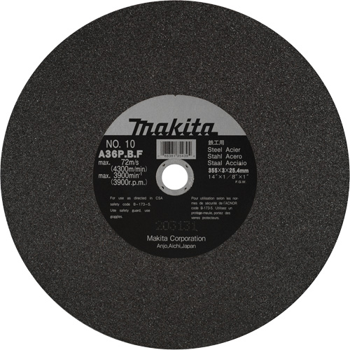 Metal Cutting Wheels, 14" x 1/8", 1" Arbor, Aluminum Oxide, 3900 RPM Auto Electric Service Ltd.