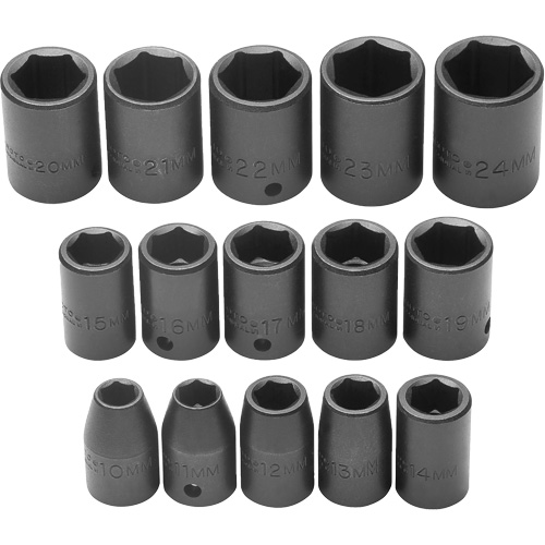 Jeu de douilles, Chocs, Prise 1/2", 6 pans Auto Electric Service Ltd.