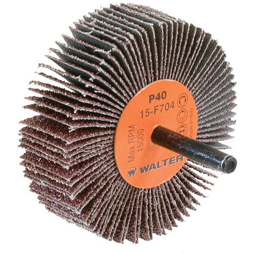 Roue &agrave; lamelles COOLCUT, Oxyde d'aluminium, Grain 40, 3" x 1" x 1/4" Auto Electric Service Ltd.