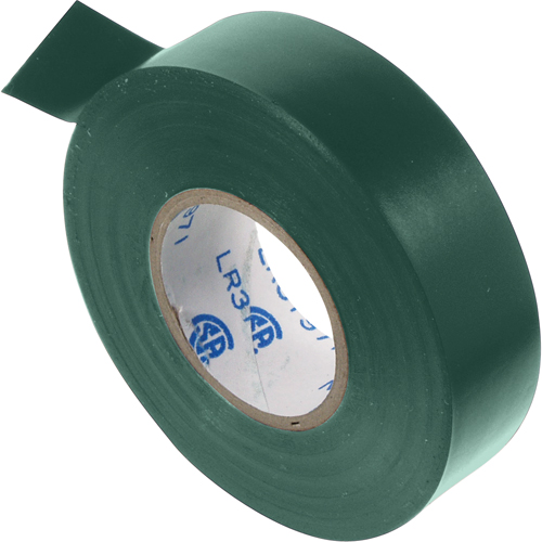 Electrical Tape, 19 mm (3/4") x 20.1 m (66'), Green, 7 mils Auto Electric Service Ltd.
