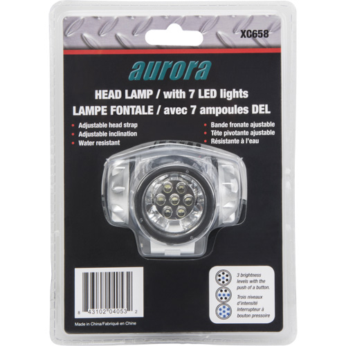 Lampe frontale, DEL, 28 lumens, 20 hres de fonctionnement, piles AAA Auto Electric Service Ltd.