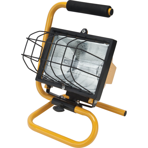 Portable Work Light, Halogen, 500 W, 8000 Lumens, Steel Housing Auto Electric Service Ltd.