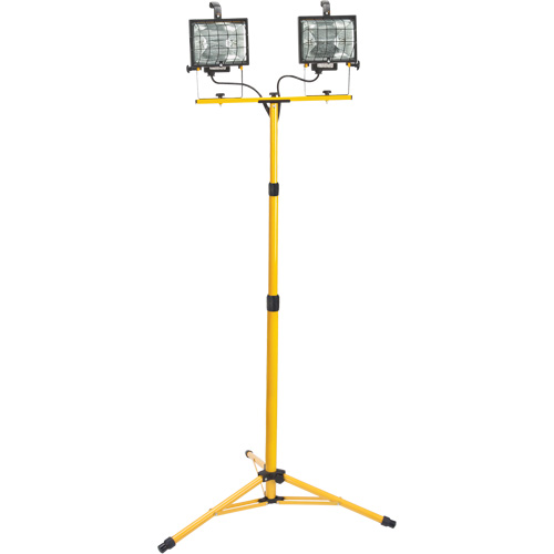 Twin-Head Work Light, Halogen, 500 W, 16000 Lumens, Steel Housing Auto Electric Service Ltd.
