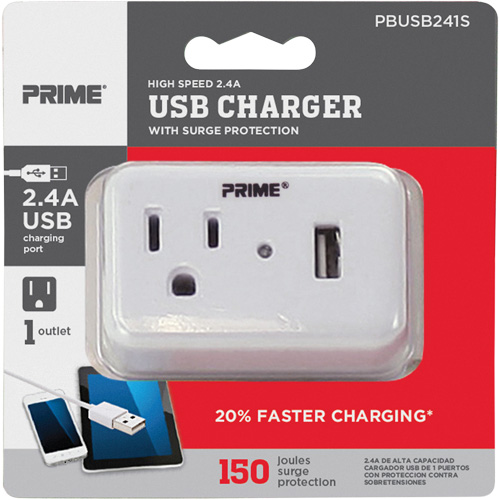 Chargeur USB Prime avec protection contre la surtension Auto Electric Service Ltd.
