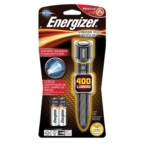 Lampe de poche Vision HD, DEL, 400 lumens, Piles AA Auto Electric Service Ltd.