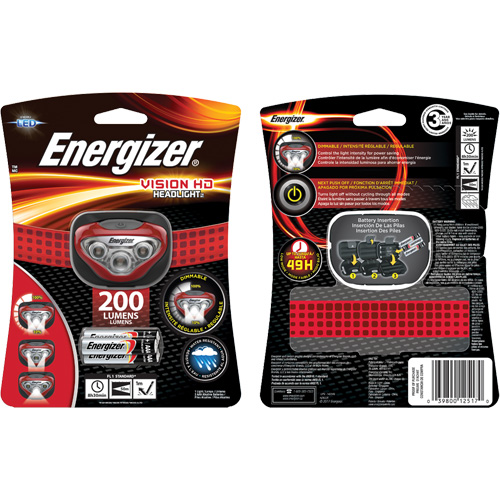 Lampe frontale Vision, DEL, 200 lumens, 8,5 hres de fonctionnement, piles AAA Auto Electric Service Ltd.