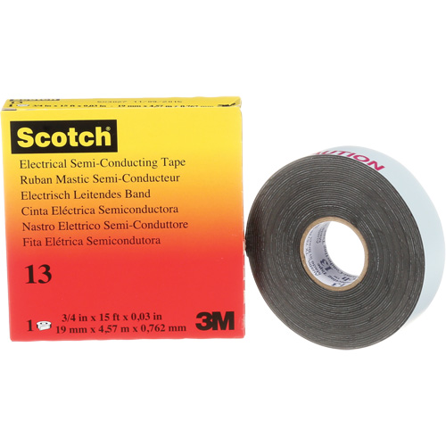 Scotch&reg; Electrical Semi-Conducting Tape, 19 mm (3/4") x 4.6 m (15'), Black, 30 mils Auto Electric Service Ltd.