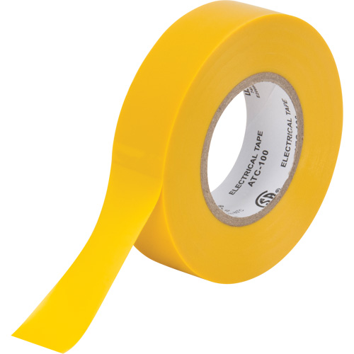 Electrical Tape, 19 mm (3/4") x 18 M (60'), Yellow, 7 mils Auto Electric Service Ltd.