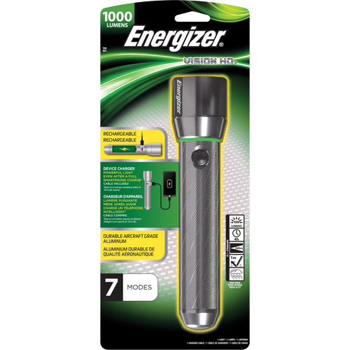 Vision HD Focus Flashlight, LED, 1000 Lumens, Rechargeable Batteries Auto Electric Service Ltd.