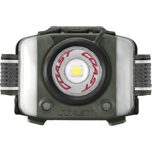 Lampe frontale FL97R &agrave; trois couleurs avec syst&egrave;me Twist Focus et commande vocale, DEL, 830 lumens, 2 hres de fonctionnement, piles Rechargeable Auto Electric Service Ltd.