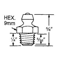 Fitting, 8 mm Thread Auto Electric Service Ltd.