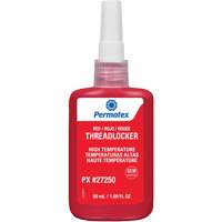 Adh&eacute;sif frein-filet pour temp&eacute;ratures &eacute;lev&eacute;es, Rouge, &eacute;lev&eacute;, 50 ml, Bouteille Auto Electric Service Ltd.