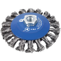 Knot Twisted Conical Bevel Brush, 5" Dia., 0.02" Fill, 5/8"-11NC Arbor Auto Electric Service Ltd.