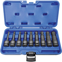 BNH-912 1/2" Drive SAE Ball Nose Hex Impact Socket Set, Hex, 1/2" Drive, 9 Pcs Auto Electric Service Ltd.