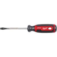 Slotted Screwdriver, 1/4" Tip, Round, 211 mm L, Cushion Grip Handle Auto Electric Service Ltd.
