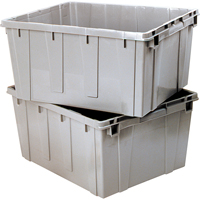 Contenant emboîtable, 21,1" la x 17,7" p x 12" h, Gris Auto Electric Service Ltd.