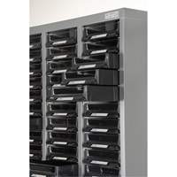 Casiers pour pi&egrave;ces KPC-300, Acier galvanis&eacute;, 60 tiroirs, 21-3/10" x 10-2/5" x 36-9/10", Gris Auto Electric Service Ltd.