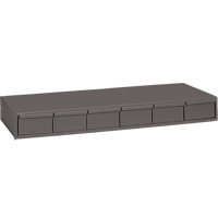 Industrial Drawer Cabinets, 6 Drawers, 33-3/4" W x 11-5/8" D x 4" H, Grey Auto Electric Service Ltd.