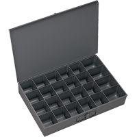 Compartment Scoop Boxes, Steel, 24 Slots, 13-3/8" W x 9-1/4" D x 2" H, Grey Auto Electric Service Ltd.