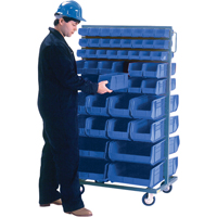 Double-Sided Mobile Bin Rack, Double-sided, 96 bins, 36" W x 24" D x 63" H Auto Electric Service Ltd.