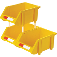 Bac empilable & &agrave; suspendre, 4-13/16" la, 3-3/16" h x 7-1/8" p, Jaune Auto Electric Service Ltd.
