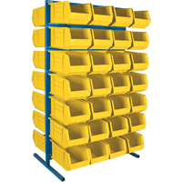 Double-Sided Stationary Bin Rack, 36" W x 24" D x 61" H, 56 Bins Auto Electric Service Ltd.