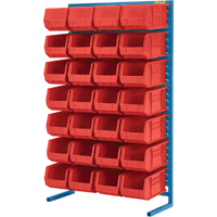 Single-Sided Stationary Bin Rack, 36" W x 12" D x 61" H, 28 Bins Auto Electric Service Ltd.
