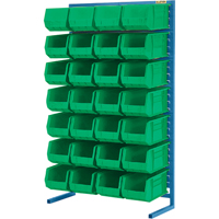 Single-Sided Stationary Bin Rack, 36" W x 12" D x 61" H, 28 Bins Auto Electric Service Ltd.
