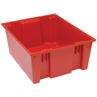Stack & Nest Totes, 10" x 23.5" x 19.5", Red Auto Electric Service Ltd.