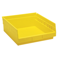 Bacs de rangement pour tablettes, 11-1/8" la x 4" H x 11-5/8" p, Jaune, Capacit&eacute; 30 lb Auto Electric Service Ltd.