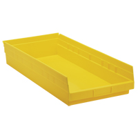 Bacs de rangement pour tablettes, 11-1/8" la x 4" H x 23-5/8" p, Jaune, Capacit&eacute; 50 lb Auto Electric Service Ltd.