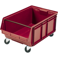 Mobile Giant Stacking Bin, 11-7/8" H x 18-3/8" W x 29" D, 150 lbs. Capacity, Red Auto Electric Service Ltd.