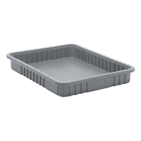 Contenants Divider Box, Plastique, 22,5" la x 17,5" p x 3" h, Gris Auto Electric Service Ltd.