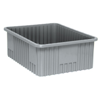 Contenants Divider Box, Plastique, 22,5" la x 17,5" p x 8" h, Gris Auto Electric Service Ltd.