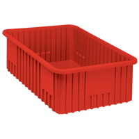 Contenants Divider Box, Plastique, 22,5" la x 17,5" p x 8" h, Rouge Auto Electric Service Ltd.
