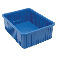 Contenants Divider Box, Plastique, 22,5" la x 17,5" p x 8" h, Bleu Auto Electric Service Ltd.