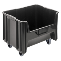 Bac g&eacute;ant mobile empilable, 12-7/16" ha x 19-7/8" la x 15-1/4" p, Capacit&eacute; de 250 lb, Noir Auto Electric Service Ltd.