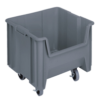 Bac g&eacute;ant mobile empilable, 12-1/2" ha x 16-1/2" la x 17-1/2" p, Capacit&eacute; de 250 lb, Gris Auto Electric Service Ltd.