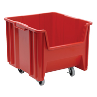 Bac g&eacute;ant mobile empilable, 12-1/2" ha x 16-1/2" la x 17-1/2" p, Capacit&eacute; de 250 lb, Rouge Auto Electric Service Ltd.